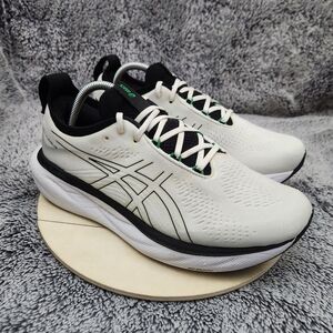 ASICS Gel-Nimbus 25 White Black Running Shoes Mens Size 9.5